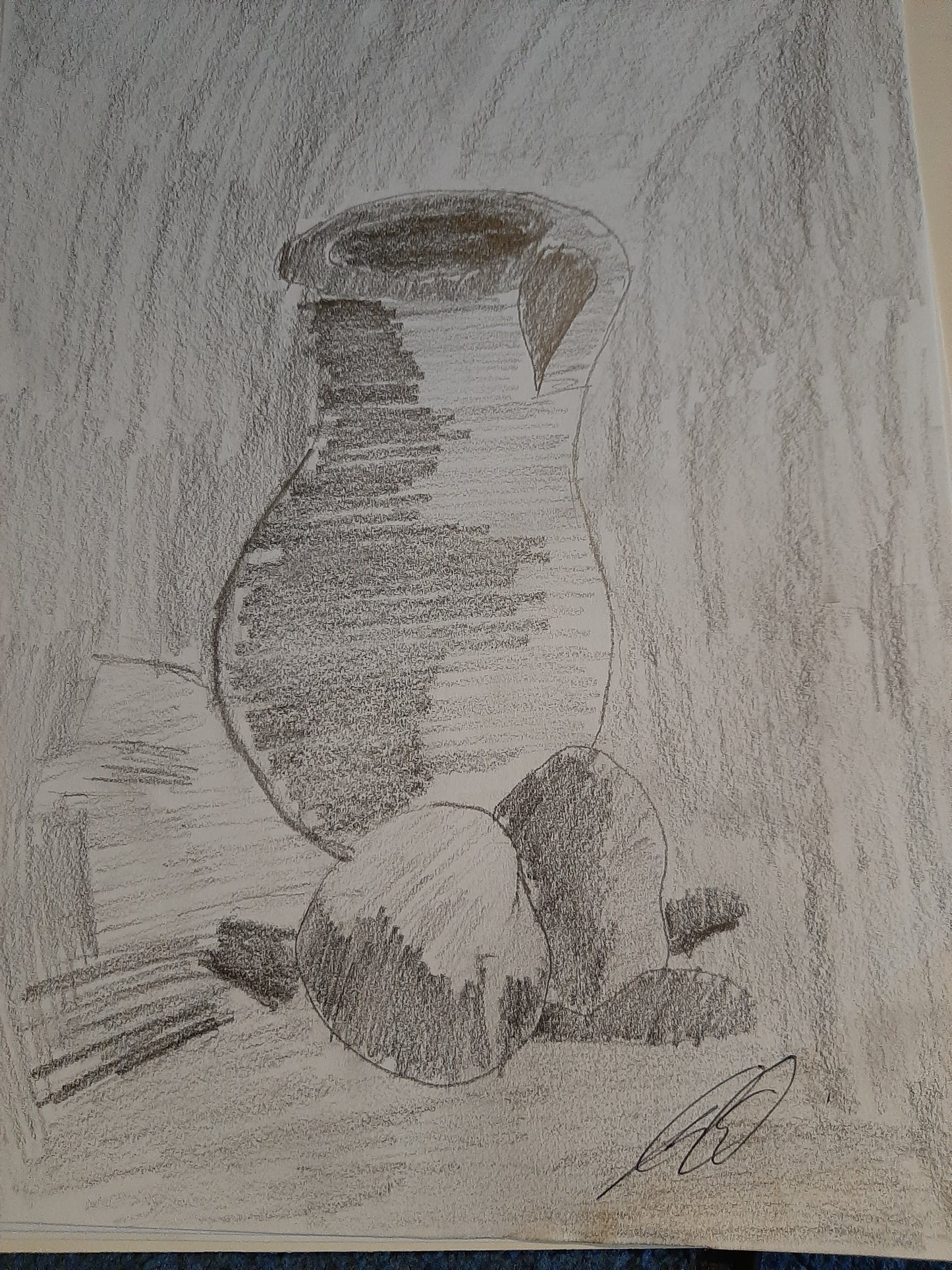 Black and White Vase by Joseph Evaldi Done in the 2010's