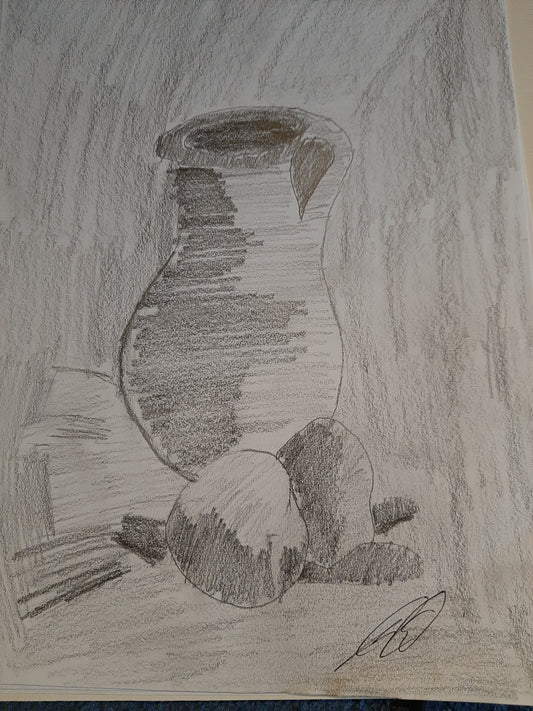 Black and White Vase by Joseph Evaldi Done in the 2010's