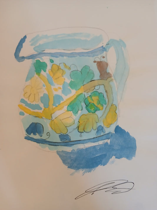 Digital Product of Blue and Green Pitcher made in the early 2010s in Joseph Evaldi
