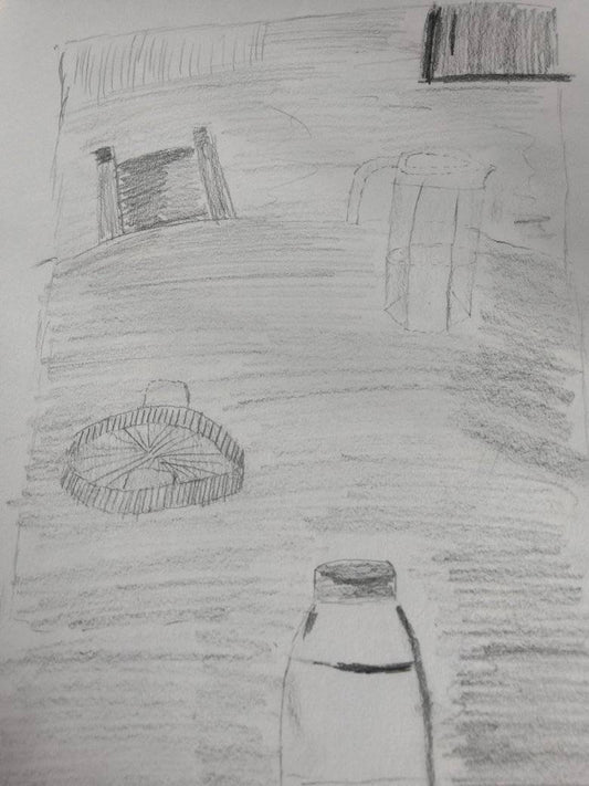 A Digital Product of a Drawing of a Kitchen Table was done in 2024 by Joseph Evaldi