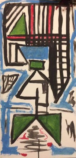 Abstract Art Painting by Joseph Evaldi Completed 2016