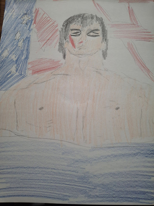 A Digital Product of "Fan Art" of Rocky Balboa made in 2024 by Joseph Evaldi